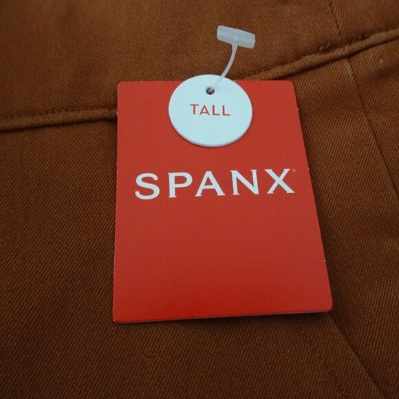 SPANX On the Go Ankle Slim Straight Pants Women's Plus Size 3X Brown Orange - Picture 7 of 11